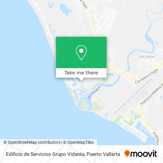 Edificio de Servicios Grupo Vidanta map