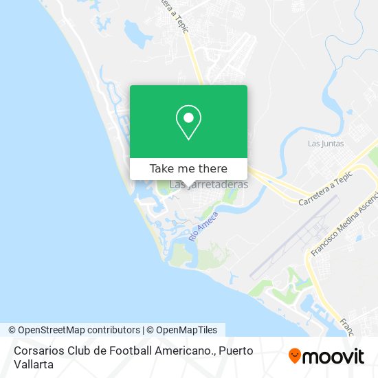 Corsarios Club de Football Americano. map