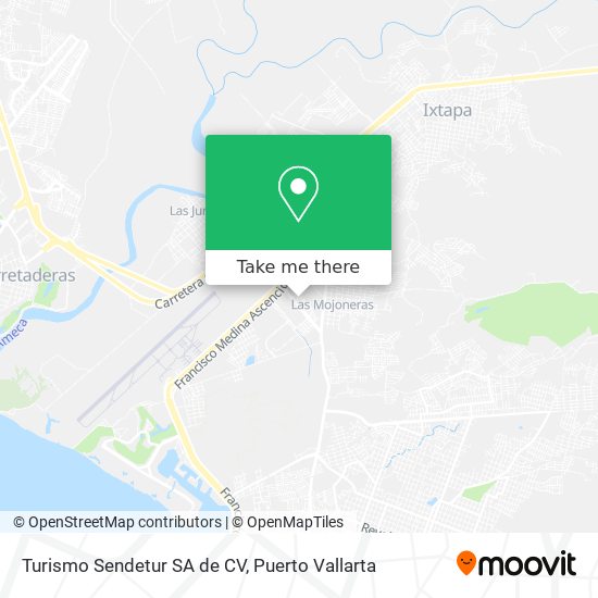 Turismo Sendetur SA de CV map