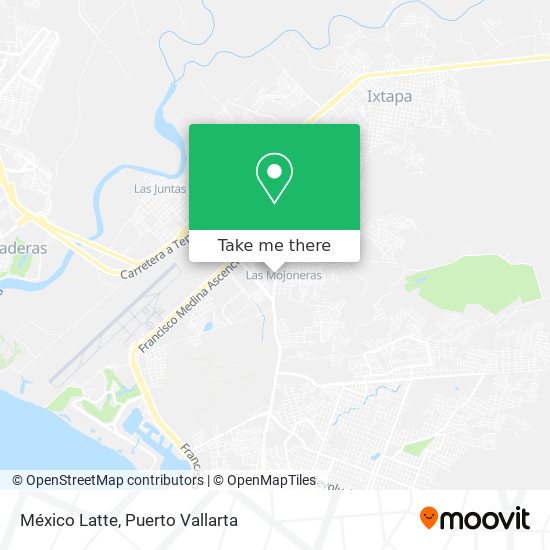 México Latte map