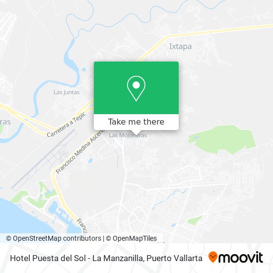 Mapa de Hotel Puesta del Sol - La Manzanilla
