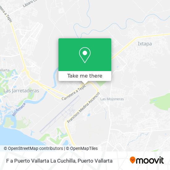 Mapa de F a Puerto Vallarta La Cuchilla