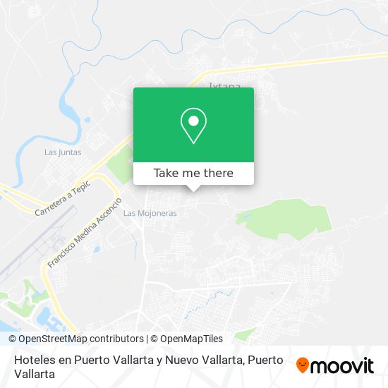 Mapa de Hoteles en Puerto Vallarta y Nuevo Vallarta