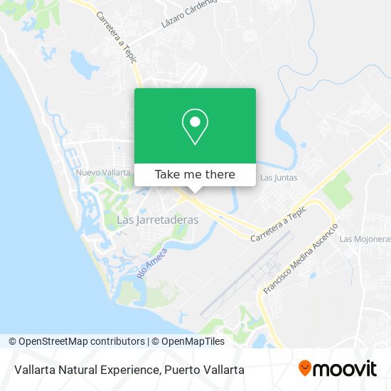 Vallarta Natural Experience map