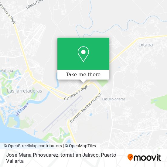 Mapa de Jose Maria Pinosuarez, tomatlan Jalisco