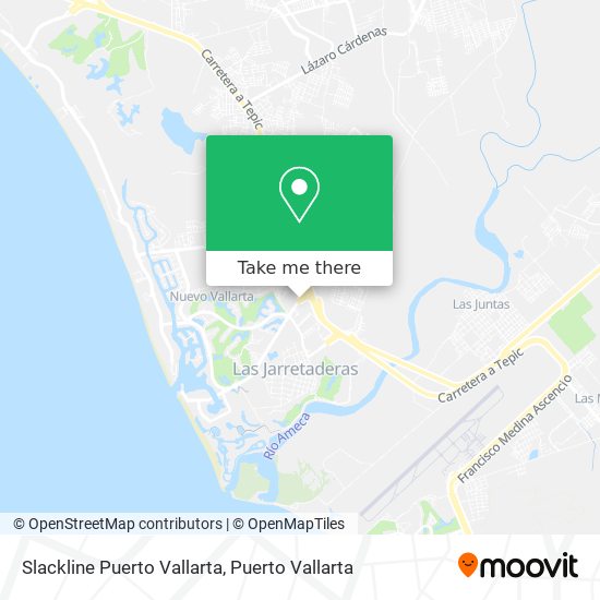 Mapa de Slackline Puerto Vallarta
