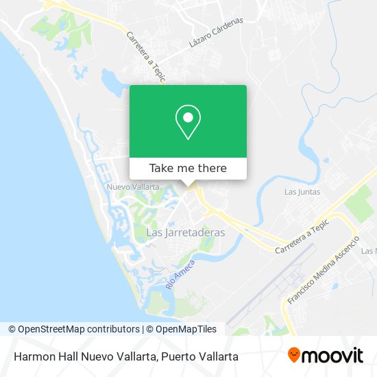 Harmon Hall Nuevo Vallarta map
