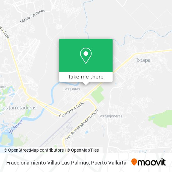 Fraccionamiento Villas Las Palmas map