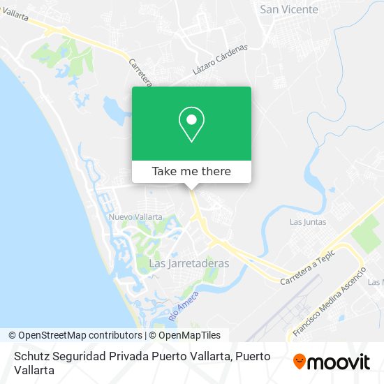 Schutz Seguridad Privada Puerto Vallarta map