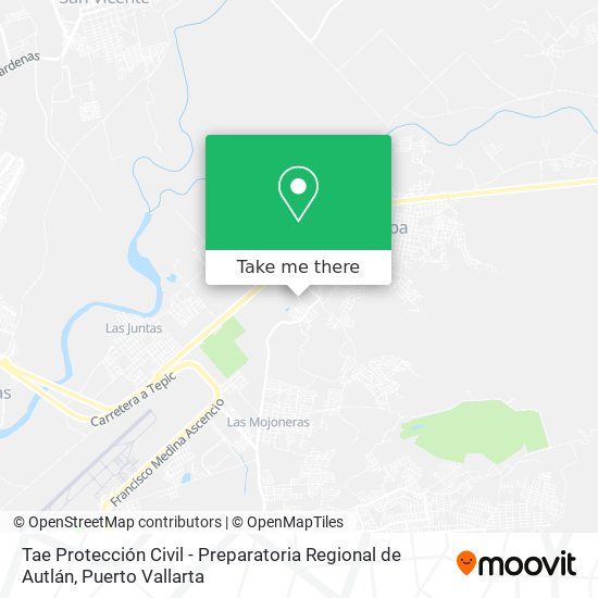 Mapa de Tae Protección Civil - Preparatoria Regional de Autlán
