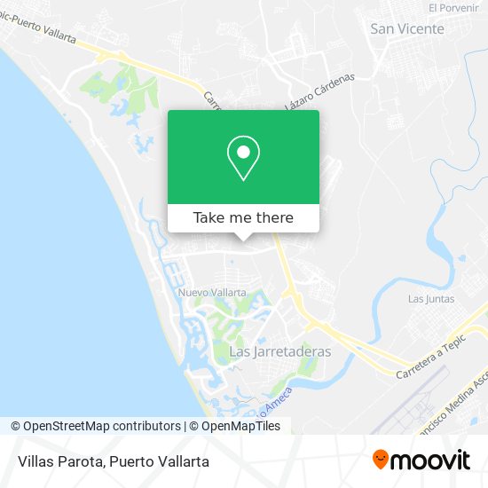 Villas Parota map