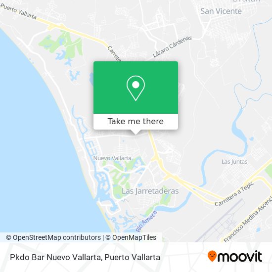 Mapa de Pkdo Bar Nuevo Vallarta