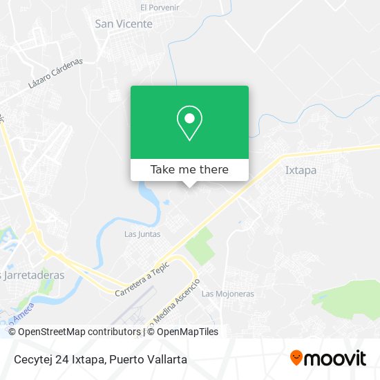 Cecytej 24 Ixtapa map