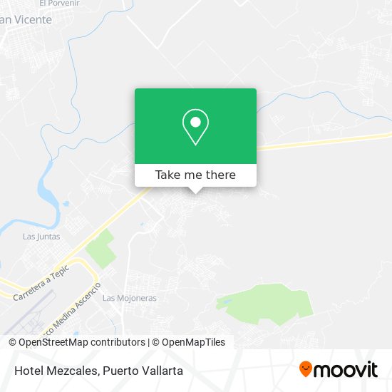 Hotel Mezcales map