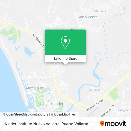 Mapa de Kinder Instituto Nuevo Vallarta