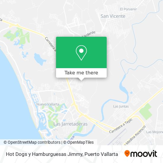 Hot Dogs y Hamburguesas Jimmy map