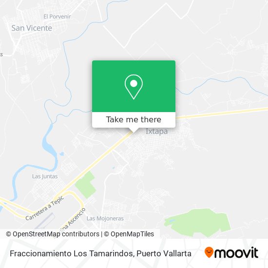 Fraccionamiento Los Tamarindos map