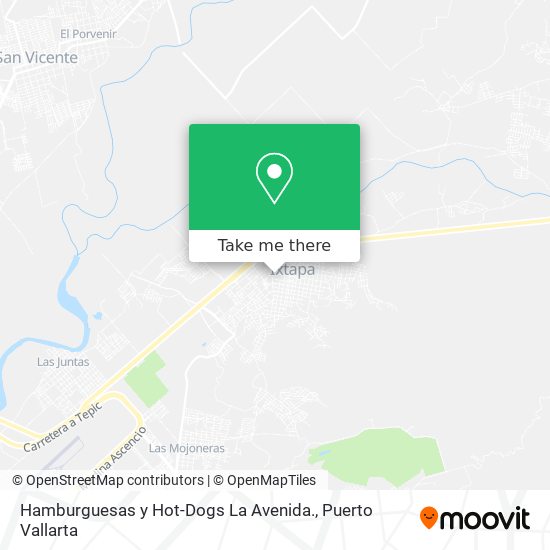 Mapa de Hamburguesas y Hot-Dogs La Avenida.