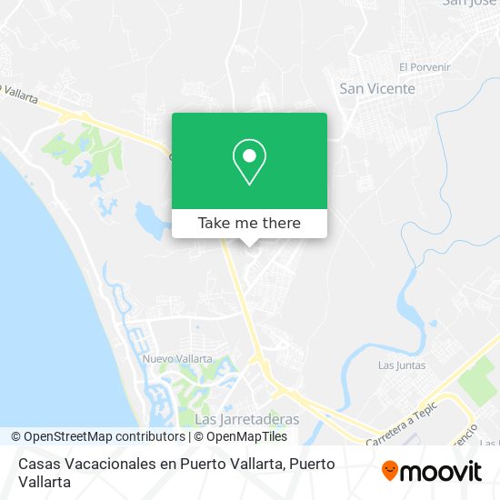 Casas Vacacionales en Puerto Vallarta map