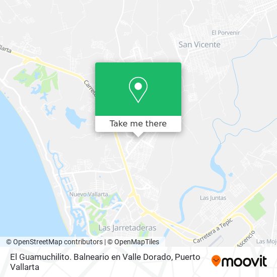 El Guamuchilito. Balneario en Valle Dorado map