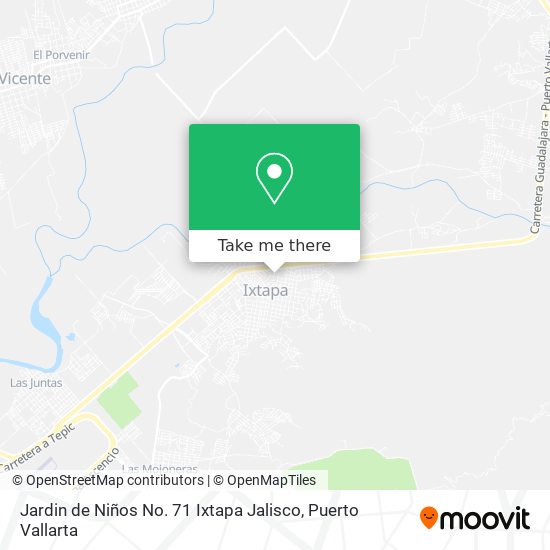 Jardin de Niños No. 71 Ixtapa Jalisco map