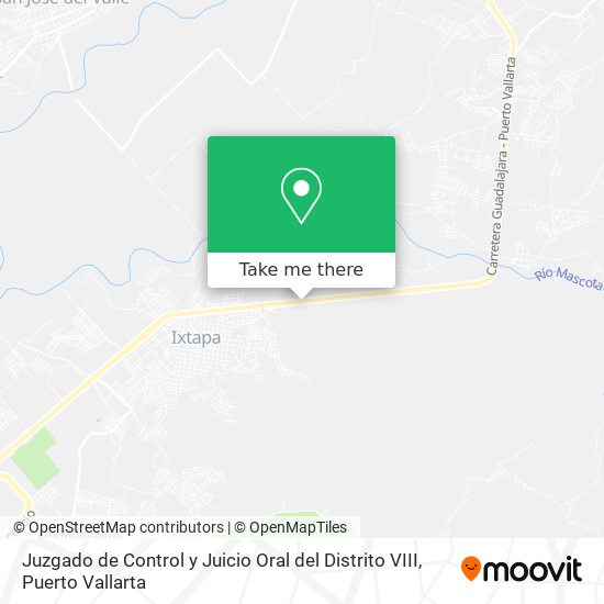 Juzgado de Control y Juicio Oral del Distrito VIII map