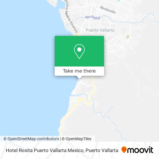 Mapa de Hotel Rosita Puerto Vallarta Mexico