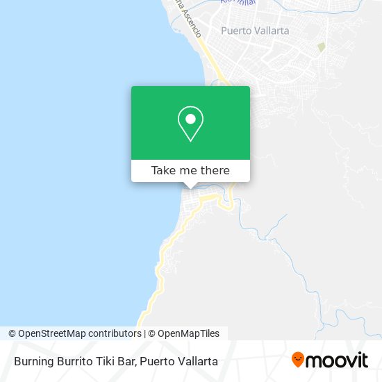 Burning Burrito Tiki Bar map