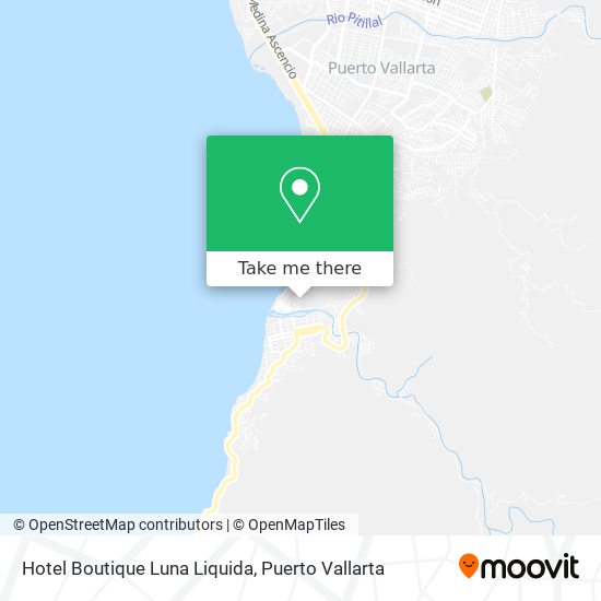 Hotel Boutique Luna Liquida map