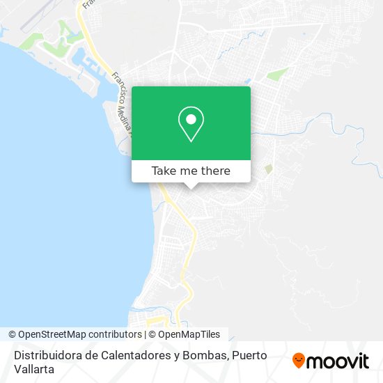 Distribuidora de Calentadores y Bombas map