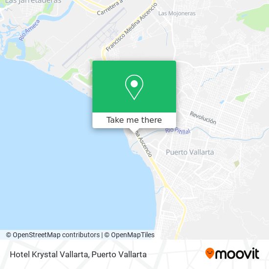 Hotel Krystal Vallarta map