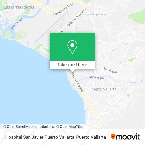 Mapa de Hospital San Javier Puerto Vallarta