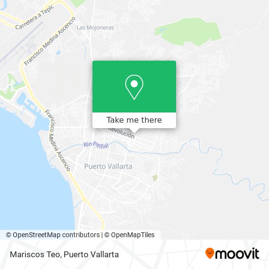 Mapa de Mariscos Teo