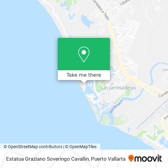 Mapa de Estatua Graziano Soveringo Cavallin