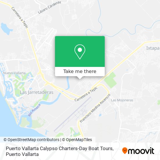 Mapa de Puerto Vallarta Calypso Charters-Day Boat Tours