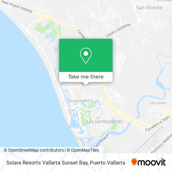 Solare Resorts Vallarta Sunset Bay map