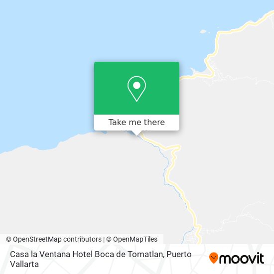 Casa la Ventana Hotel Boca de Tomatlan map