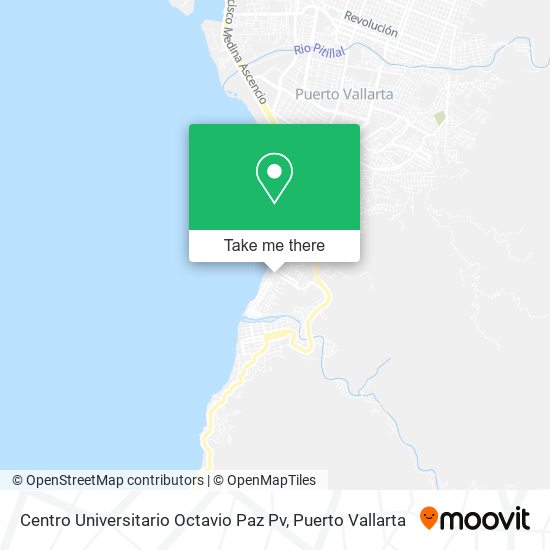Mapa de Centro Universitario Octavio Paz Pv