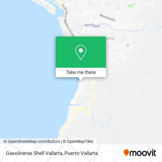 Mapa de Gasolineras Shell Vallarta