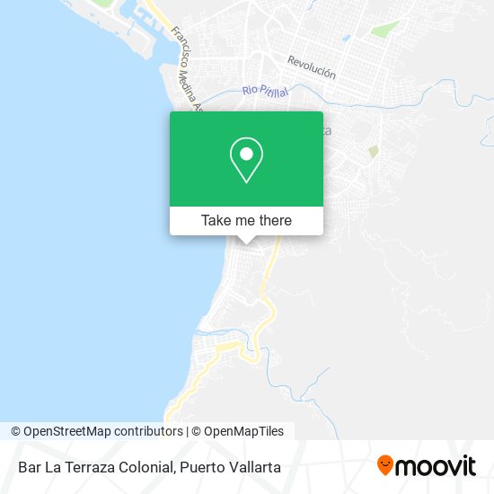 Bar La Terraza Colonial map