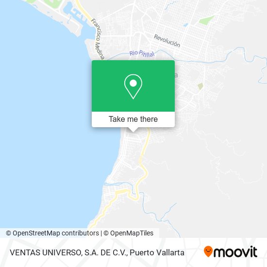 Mapa de VENTAS UNIVERSO, S.A. DE C.V.