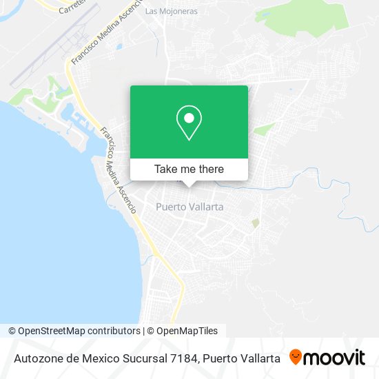 Autozone de Mexico Sucursal 7184 map