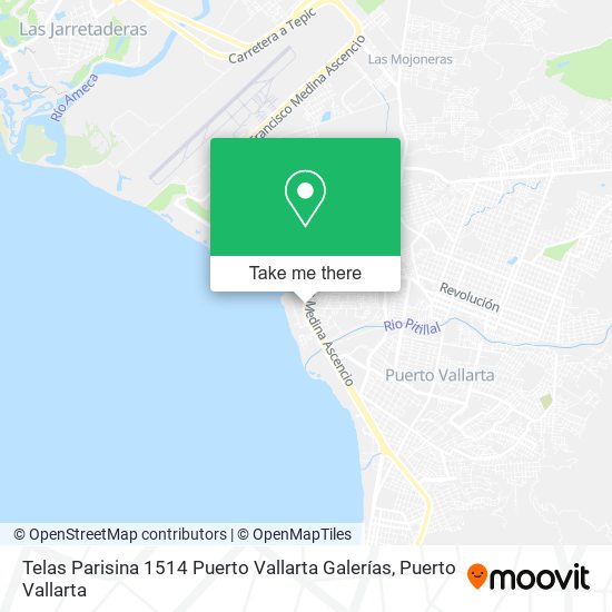Telas Parisina 1514 Puerto Vallarta Galerías map