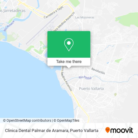 How to get to Clinica Dental Palmar de Aramara in Puerto Vallarta by Bus?