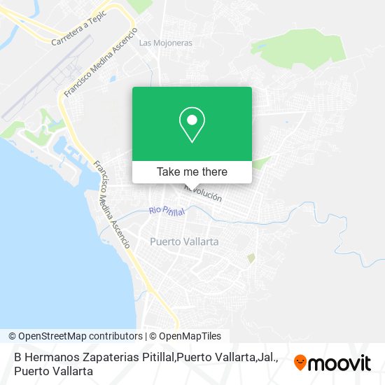 B Hermanos Zapaterias Pitillal,Puerto Vallarta,Jal. map