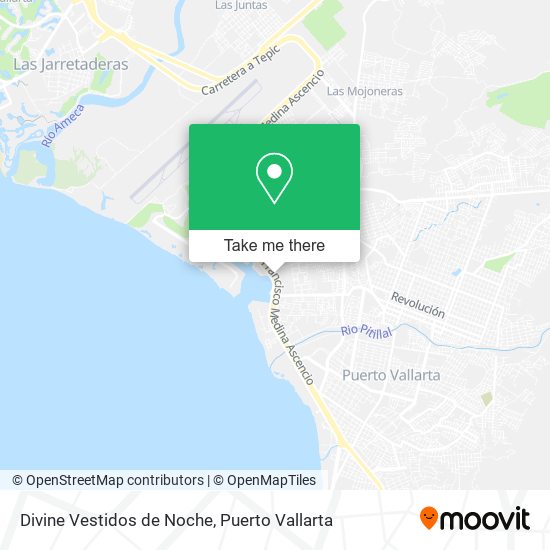 Mapa de Divine Vestidos de Noche