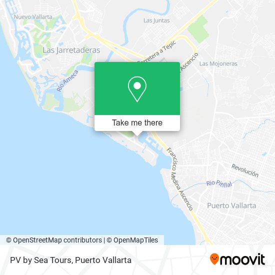 PV by Sea Tours map