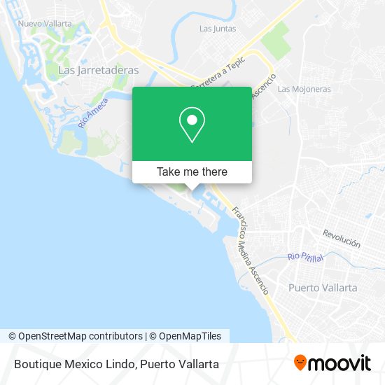 Mapa de Boutique Mexico Lindo