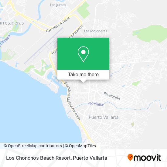 Mapa de Los Chonchos Beach Resort