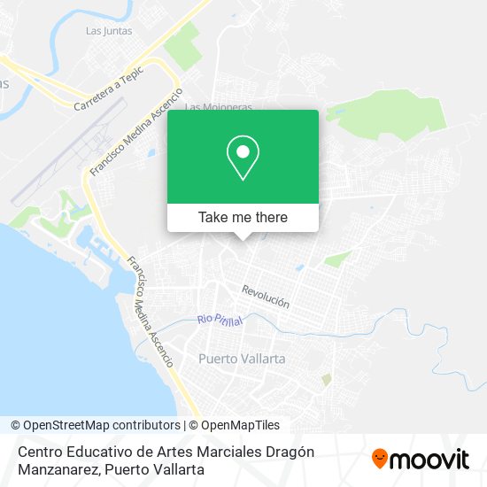Centro Educativo de Artes Marciales Dragón Manzanarez map